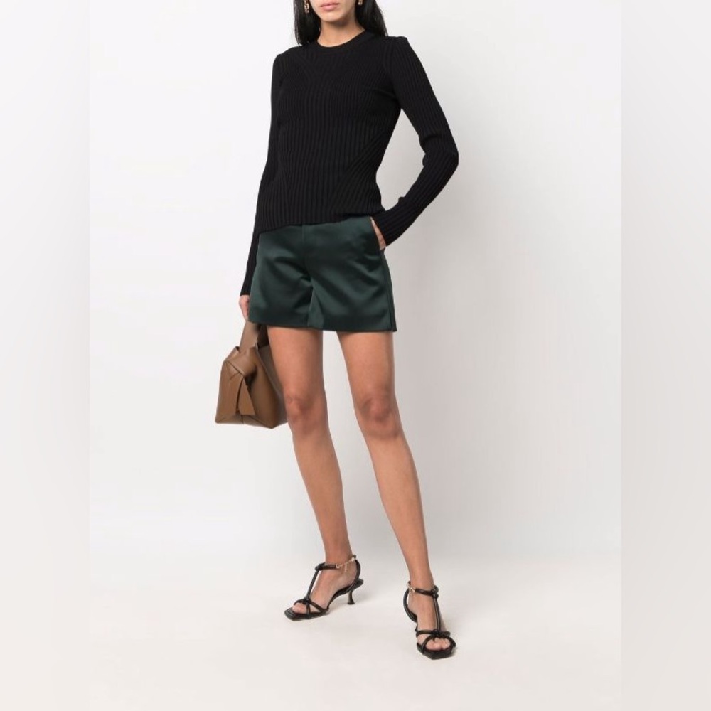 NWT AMI PARIS Green Polyester Shorts - Size 40